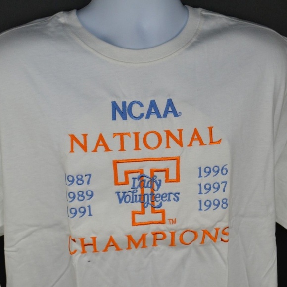 Vintage 1998 Tennessee Lady Vols 6-Time National Champs T-Shirt Pat Summitt NOS - Picture 3 of 4